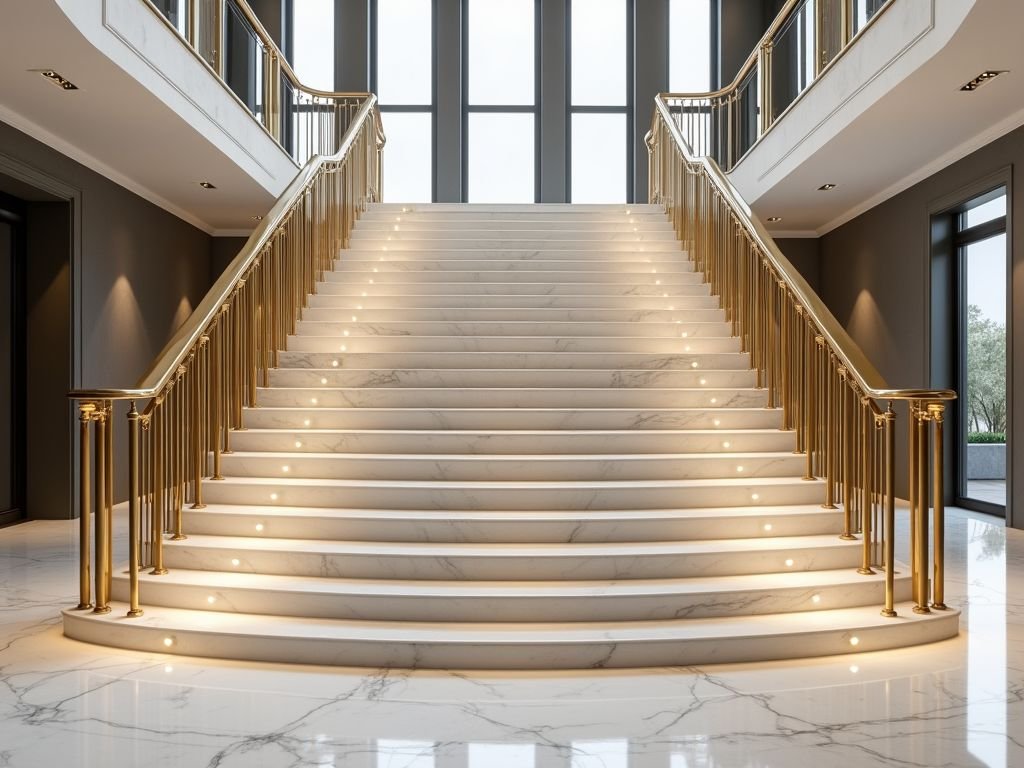 custom marble staircase