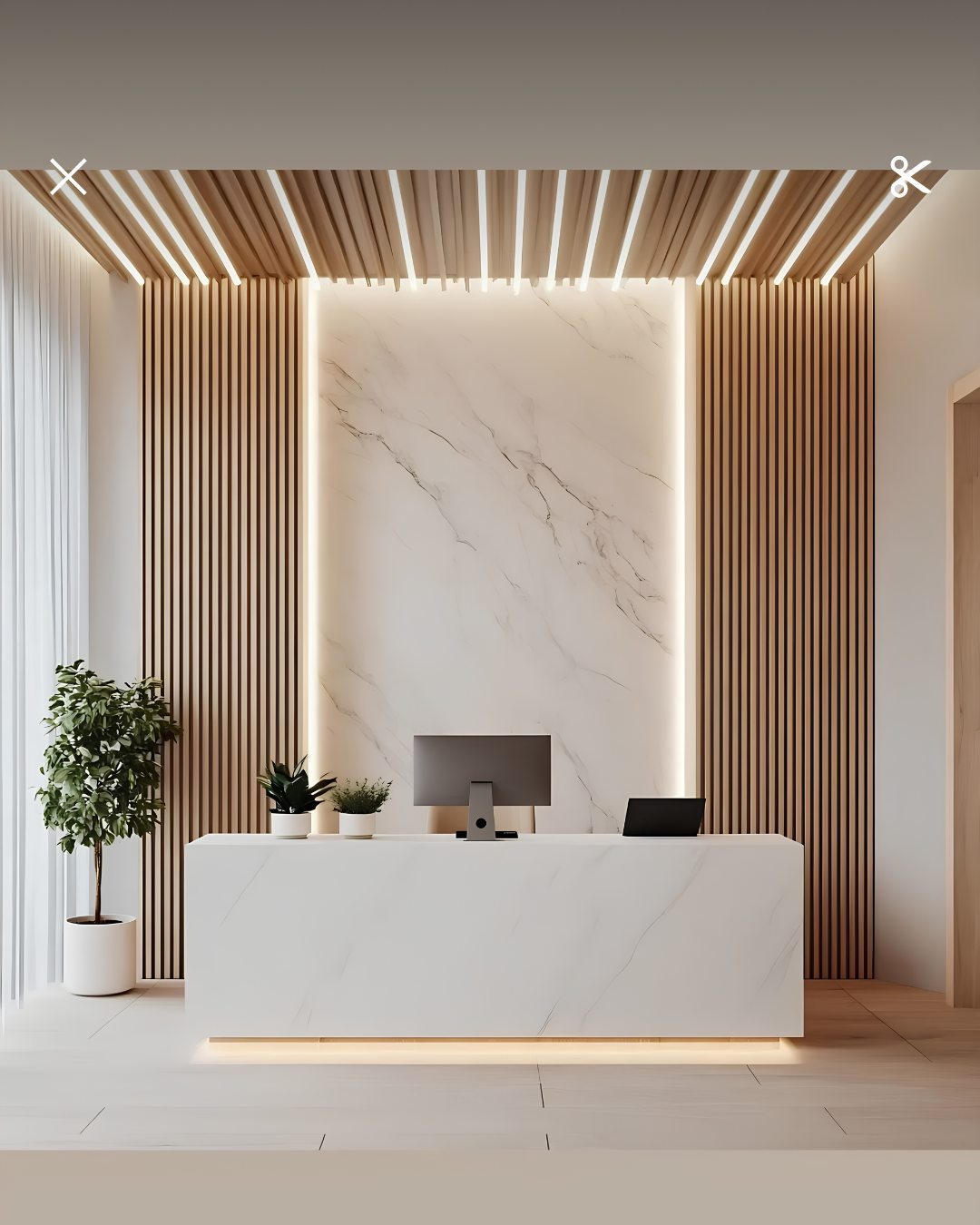 reception table
